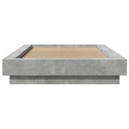 Berkfield Bed Frame Without Mattress Concrete Grey 75X190 Cm Small Single - thumbnail 4