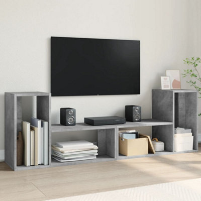 Berkfield Tv Cabinets 2 Pcs Concrete Grey 75X30X50 Cm Engineered Wood - image 1