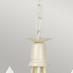 Luminosa Lighting Elstead Minster 5 Light Chandelier Ivory, Gold Finish, E14 - thumbnail 2