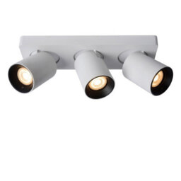 Lucide Nigel Modern Ceiling Spotlight - Led Dim To Warm - Gu10 - 3X5W 2200K/3000K - White - thumbnail 5