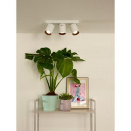 Lucide Nigel Modern Ceiling Spotlight - Led Dim To Warm - Gu10 - 3X5W 2200K/3000K - White - thumbnail 4