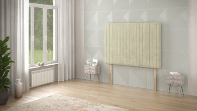Somnior Beds Somnior  2Ft6 Eleanor Small Single 32 Inches Plush Ivory Headboard With Wooden Struts