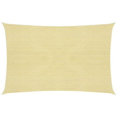 Berkfield Sunshade Sail 160 G/m2 Beige 2X3.5 M Hdpe - image 1
