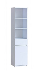 Arte Arca Ar3 Tall Cabinet - Elegant And Functional, H1952mm W450mm D400mm In Arctic White - thumbnail 1
