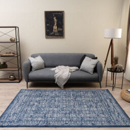 The Rugs Montana Blue Oriental Area Rug And Runner Soft Durable Pet Friendly Easy To Clean Living Room Bedroom Hallway 3716Bl - thumbnail 7
