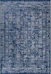 The Rugs Montana Blue Oriental Area Rug And Runner Soft Durable Pet Friendly Easy To Clean Living Room Bedroom Hallway 3716Bl - thumbnail 1