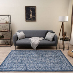 The Rugs Montana Blue Oriental Area Rug And Runner Soft Durable Pet Friendly Easy To Clean Living Room Bedroom Hallway 3716Bl - thumbnail 8