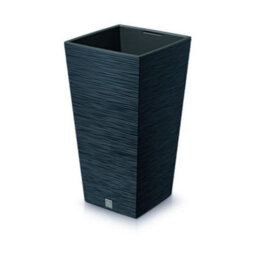 Urbn-Living Black - Furu Square Tall Planters With Insert - 66X34.5X34.5 Cm