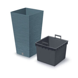 Urbn-Living Black - Furu Square Tall Planters With Insert - 66X34.5X34.5 Cm - thumbnail 6