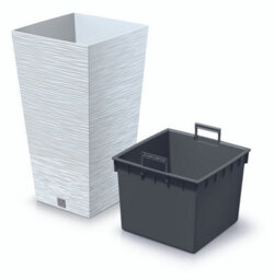 Urbn-Living Black - Furu Square Tall Planters With Insert - 66X34.5X34.5 Cm - thumbnail 5