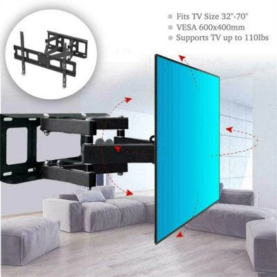 "Tv Wall Bracket Mount Swivel Tilt For 32 40 42 46 50 55 60 70"" Tvs Full Motion" - image 1
