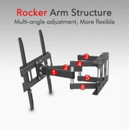"Tv Wall Bracket Mount Swivel Tilt For 32 40 42 46 50 55 60 70"" Tvs Full Motion" - thumbnail 6
