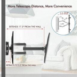 "Tv Wall Bracket Mount Swivel Tilt For 32 40 42 46 50 55 60 70"" Tvs Full Motion" - thumbnail 2
