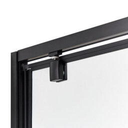 Beliani Tempered Glass Shower Enclosure 800 X 800 X 1850 mm Black Darli - thumbnail 5