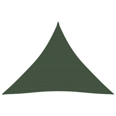 Berkfield Sunshade Sail 160 G/m2 Dark Green 4.5X4.5X4.5 M Hdpe - image 1