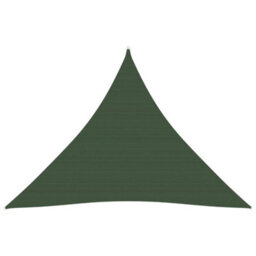 Berkfield Sunshade Sail 160 G/m2 Dark Green 4.5X4.5X4.5 M Hdpe - thumbnail 1