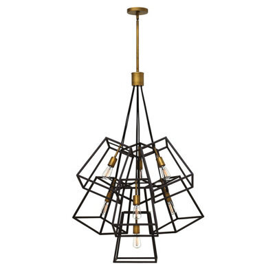 Elegant 7 Bulb Bronze Led Chandelier Pendant Light For Stylish Interiors