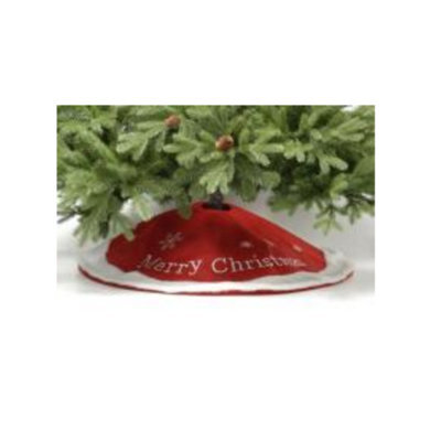 Merry Christmas Tree Skirt (Red) 100Cm - image 1