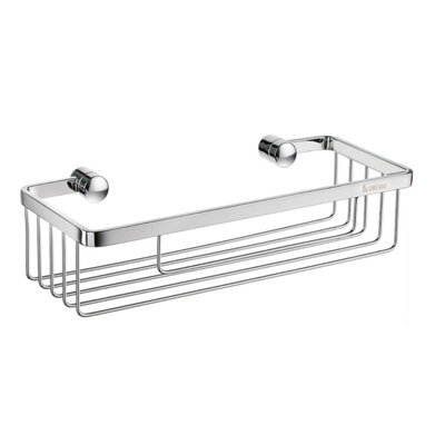 Smedbo Chrome Shower Basket Wall Mounted Soap Caddy Storage Shelf