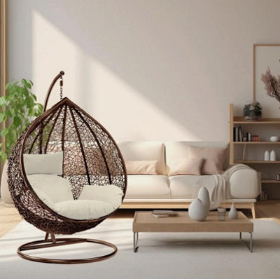 Garden Swing Egg Chair Indoor Outdoor Hanging Chair Hammock For Patio Balcony - image 1