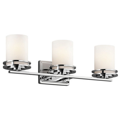 Luminosa Lighting Luminosa Hendrik 3 Light Bathroom Wall Light Polished Chrome Ip44, G9 - image 1