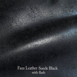 Faux Leather Suede Effect Britannia Wing Back Chair With Union Jack Flag Black - thumbnail 7