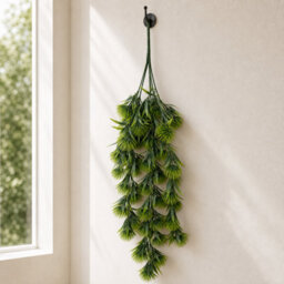 Leaf 75Cm Artificial Green Thistle Trailing Hanging Plant Faux Floral