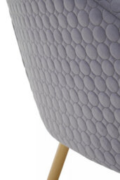 Orsina Grey Occasional Chair, Luxury Grey Velvet Occasional Chair, Comfortably Fashionable Grey And Gold Chair - thumbnail 9