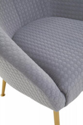 Orsina Grey Occasional Chair, Luxury Grey Velvet Occasional Chair, Comfortably Fashionable Grey And Gold Chair - thumbnail 8