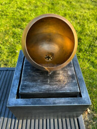 All Pond Solutions Golden Globe Box Light Water Feature With Led Lights - Solar Powered 29X29X40Cm - thumbnail 2