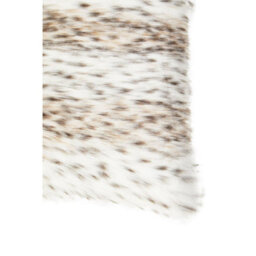 Orsina Lamina Animal Print Square Faux Fur Cushion, Luxe Leopard-Patterned Throw Pillow With Feather Filler - thumbnail 9