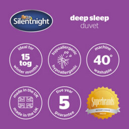 Silentnight Deep Sleep Duvet, 15 Tog, White, Double - thumbnail 8
