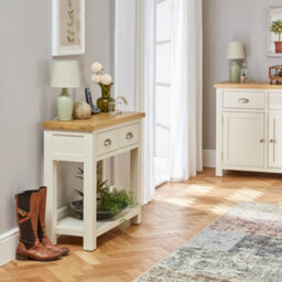 The Furniture Market Cotswold Cream Painted Console Table - thumbnail 3