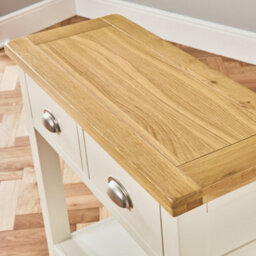 The Furniture Market Cotswold Cream Painted Console Table - thumbnail 7