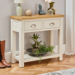 The Furniture Market Cotswold Cream Painted Console Table
