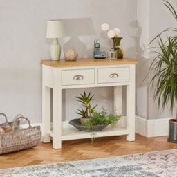 The Furniture Market Cotswold Cream Painted Console Table - thumbnail 5