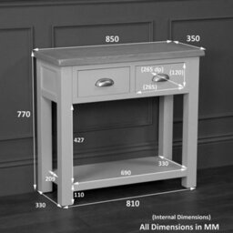 The Furniture Market Cotswold Cream Painted Console Table - thumbnail 9