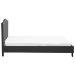 Beliani Bed Fabric Montpellier 180 X 200 Cm (Eu Super King) Dark Grey - thumbnail 5