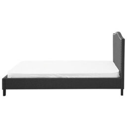 Beliani Bed Fabric Montpellier 180 X 200 Cm (Eu Super King) Dark Grey - thumbnail 6