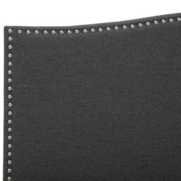 Beliani Bed Fabric Montpellier 180 X 200 Cm (Eu Super King) Dark Grey - thumbnail 9