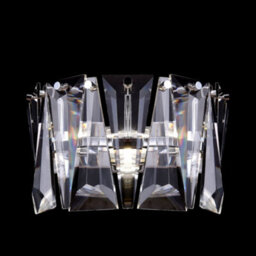 Luminosa Lighting Luminosa Puntes Flush Wall Lamp Chrome, 1 Light, E14 - thumbnail 2