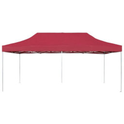 Berkfield Professional Folding Party Tent Aluminium 6X3 M Wine Red - thumbnail 2