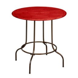 Orsina Artisan Red Metal Table - thumbnail 1