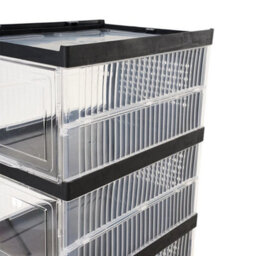 9Tier Foldable Plastic Shoe Storage Boxes Cabinet Stackable Home Organiser - thumbnail 4
