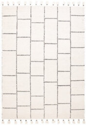 Cream Kilim , Modern , Wool Easy To Clean Geometric Rug For Living Room, Bedroom - 160Cm X 230Cm - thumbnail 6