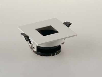 Luminosa Lighting Luminosa Stenos Recessed Light Square Frame (Lampholder Not Included), White,