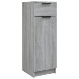 Berkfield Bathroom Cabinet Grey Sonoma 32X34X90 Cm Engineered Wood - thumbnail 2