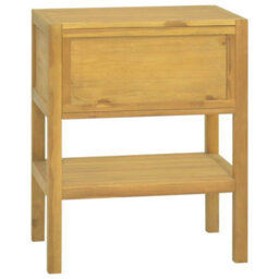 Berkfield Bathroom Cabinet 60X40X75 Cm Solid Wood Teak - thumbnail 5