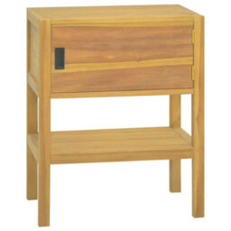 Berkfield Bathroom Cabinet 60X40X75 Cm Solid Wood Teak - thumbnail 1