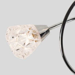 Valuelights Astley Chrome 3 Way Swirl Ceiling Light And Bulbs - thumbnail 6